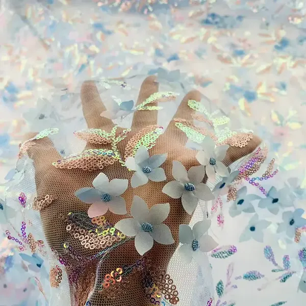 New Arrival Velvet Laser Cut Flower Pattern Lace Fabric New Arrival Velvet Laser Cut Flower Pattern Lace Fabric