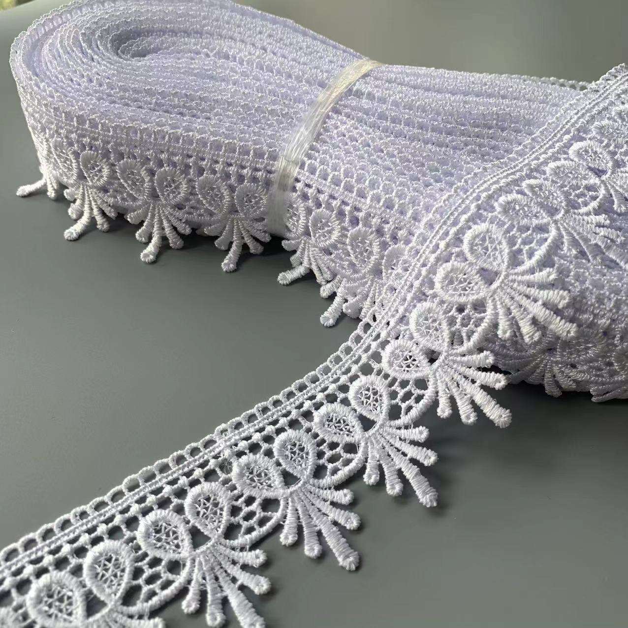 Custom Polyester Lace στενό κέντημα δαντέλα Multi Color