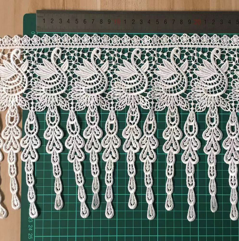 Wholesale Manufacturer Best Price Flower Lace Trim 100% Polyester Chemical Lace