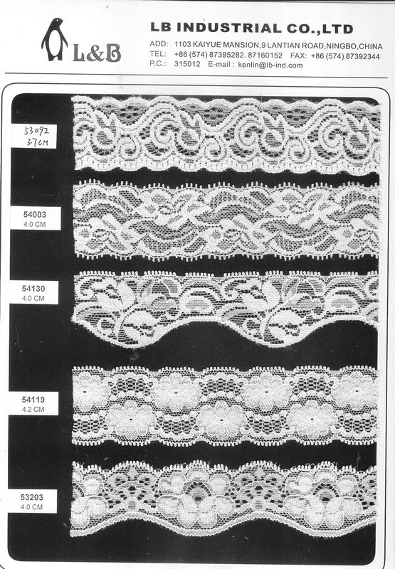 Nylon Spandex Stretch Elastic Lace Elastic Lace Trim Underwear