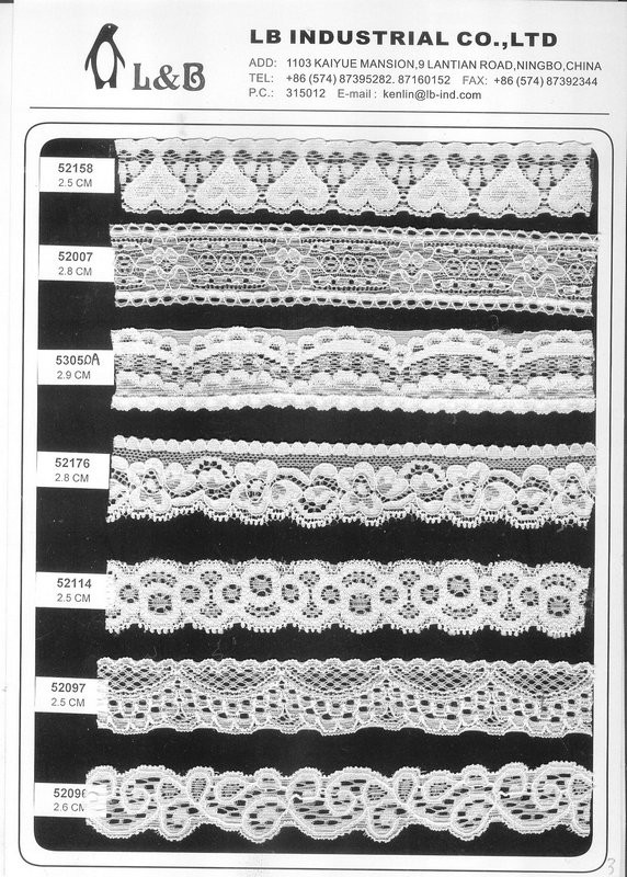 Nylon Spandex Stretch Elastic Lace Elastic Lace Trim Underwear