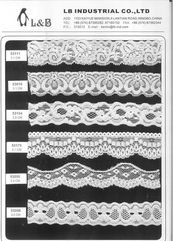 Nylon Spandex Stretch Elastic Lace Elastic Lace Trim Underwear
