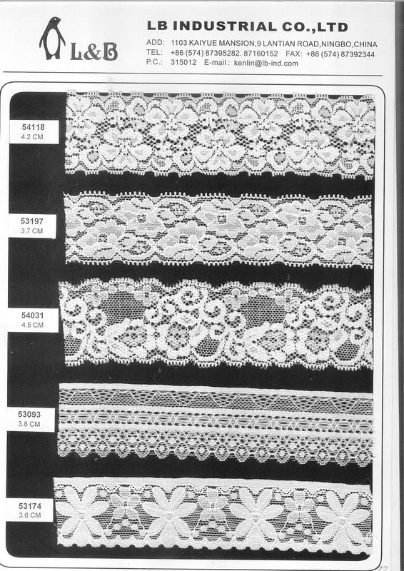Nylon Spandex Stretch Elastic Lace Elastic Lace Trim Underwear