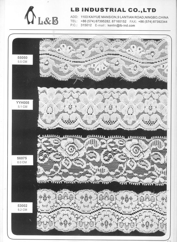 Nylon Spandex Stretch Elastic Lace Elastic Lace Trim Underwear