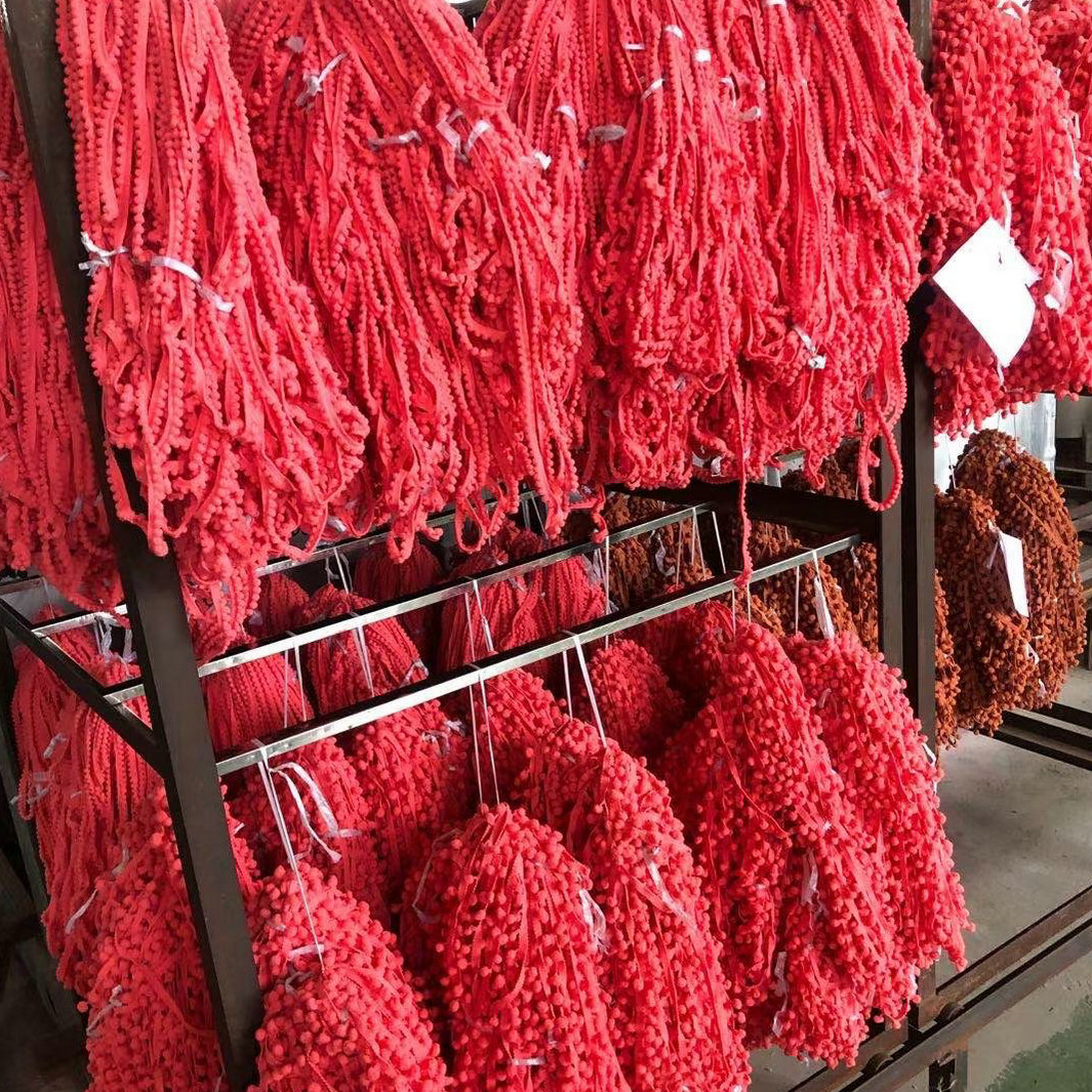 Multi Colors Ball Lace Decorative Tassel Design POM POM Trim